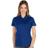 Antigua Women's Dark Royal Multi Balance Short Sleeve Polo Shirt