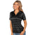 Antigua Women's Black Multi Compass Short Sleeve Polo Shirt