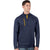 Antigua Men's Navy/Gold Genereation Quarter Zip Up