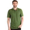 Antigua Men's Dark Pine Heather/Gold Esteem Polo