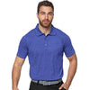 Antigua Men's Cobolt Heather/Light Cobolt Peak Polo