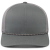 Pacific Headwear Graphite Trucker Snapback Braid Cap