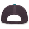 Pacific Headwear Jaguar Teal/Charcoal/Jaguar Teal Snapback Trucker Mesh Cap