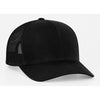 Pacific Headwear Black Snapback Trucker Mesh Cap