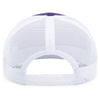 Pacific Headwear Purple/White/Purple Snapback Trucker Mesh Cap