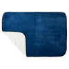 Leed's Navy Oversized Wearable WFH Cozy Fleece Sherpa Blanket