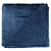 Leed's Navy Luxury Comfort Flannel Fleece Blanket