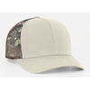 Pacific Headwear Stone/Break-Up-Country Camo Snapback Trucker Mesh Cap