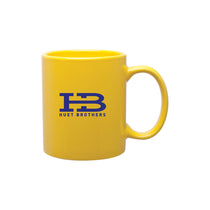 ETS Yellow C-Handle Ceramic Mug 11 oz