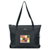 Gemline Black Select Zippered Tote