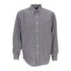 Vantage Men's Black/White Easy-Care Gingham Check Shirt