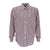 Vantage Men's Deep Maroon/White Easy-Care Gingham Check Shirt