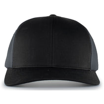 Pacific Headwear Black/Graphite/Black Trucker FlexFit Snapback Cap
