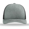 Richardson Heather Grey/Black R-Flex Adjustable Trucker Cap