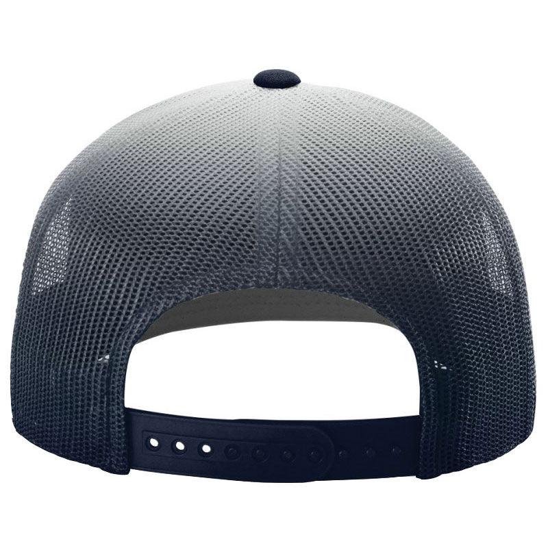 Richardson Navy/White Fade Printed Mesh Trucker Hat