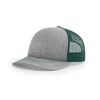 Richardson Heather Grey/Dark Green Mesh Back Split Trucker Hat