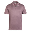 Landway Men's Heather Maroon Vertex Heathered Knit Polo