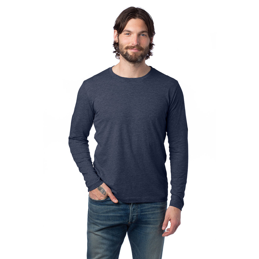 Alternative Apparel Unisex Midnight Navy Long Sleeve Go-To T-Shirt