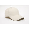 Pacific Headwear Khaki/Navy Velcro Adjustable Brushed Twill Cap With Sandwich Visor