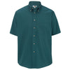 Edwards Men's Dark Teal Easy Care Short Sleeve Poplin Shirt