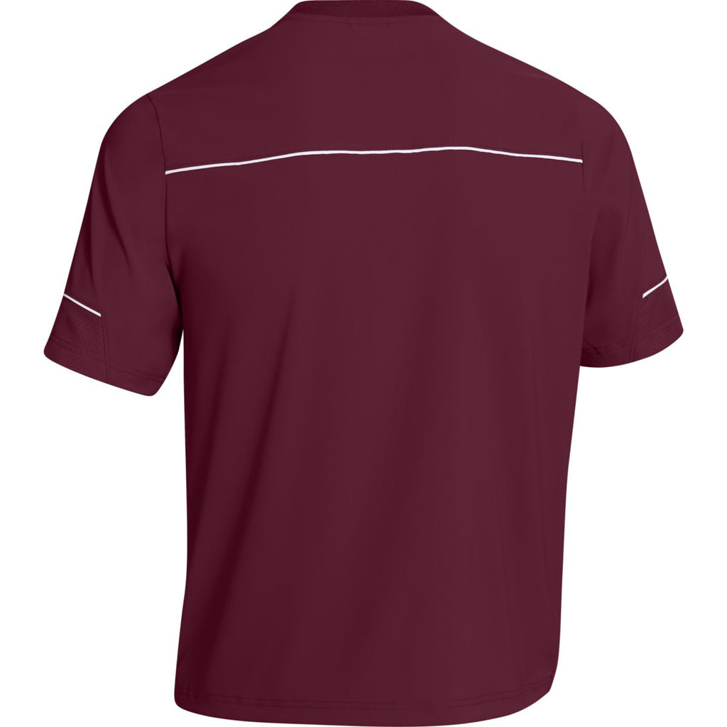 Under Armour Men's Maroon Team Ultimate S/S Cage Jacket