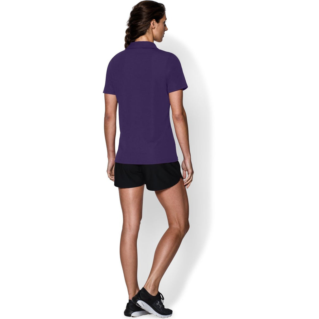 Under Armour Women's Purple Performance Team Polo