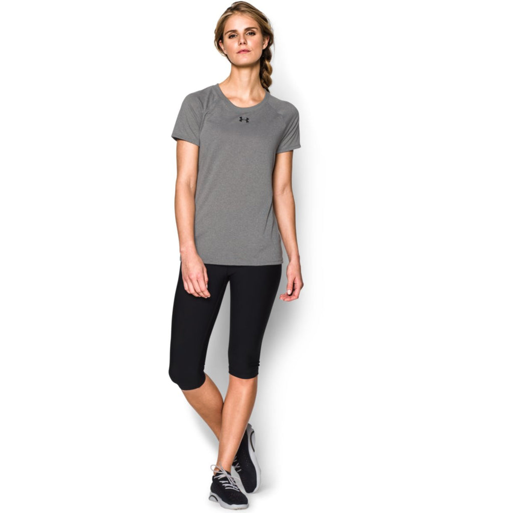 Under Armour Women's Grey Heather S/S Locker Tee