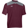 Under Armour Men's Maroon Triumph Cage Jacket Short Sleeve