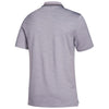 adidas Men's Grey Ultimate Textured Stripe Polo