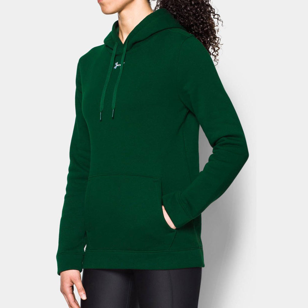 Under Armour Women's Green Hustle Fleece Hoody