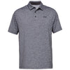 Under Armour Men's Black Light Heather Playoff 2.0 Polo