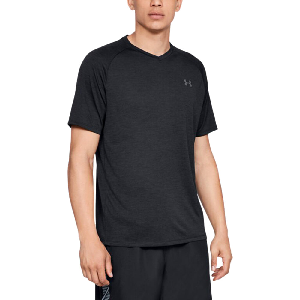 Under Armour Men's Black Tech 2.0 V-Neck