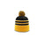 Richardson Black/Gold/White Pom Beanie with Cuff