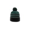 Richardson Dark Green/Black/White Pom Beanie with Cuff