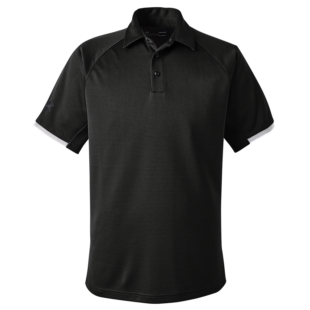 Under Armour Men's Black Corporate Rival Polo