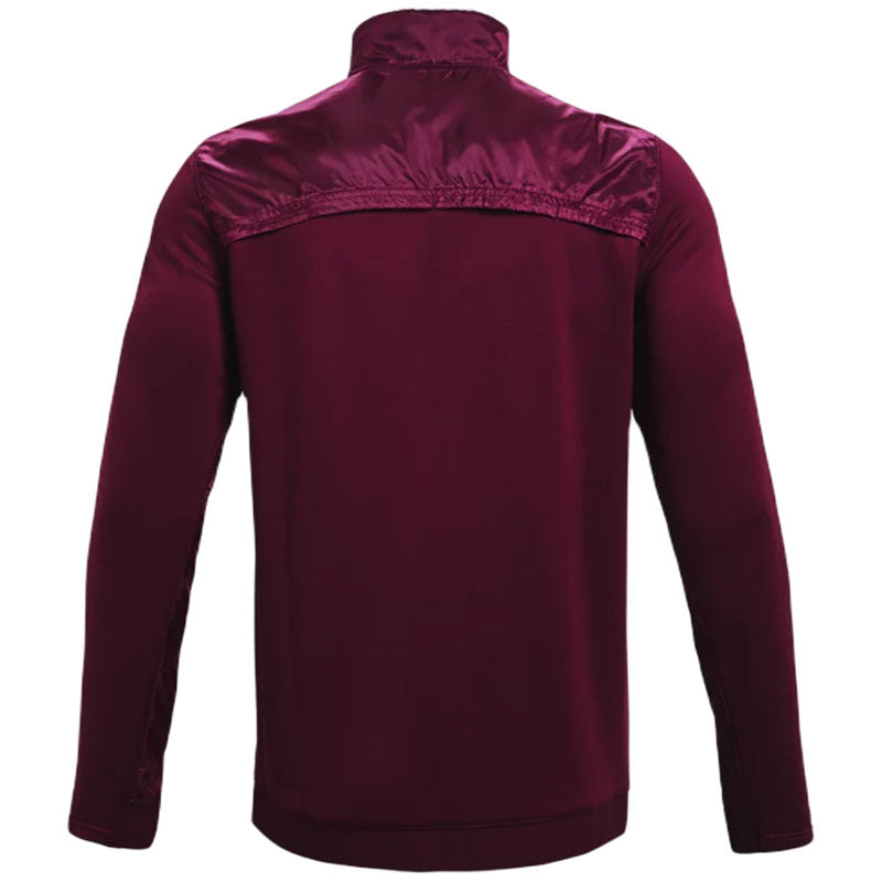 Under Armour Men's Maroon/White Command Warm-Up Full-Zip