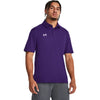 Under Armour Men's Purple/White Tech Team Polo