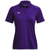 Under Armour Women's Purple/White Tech Team Polo