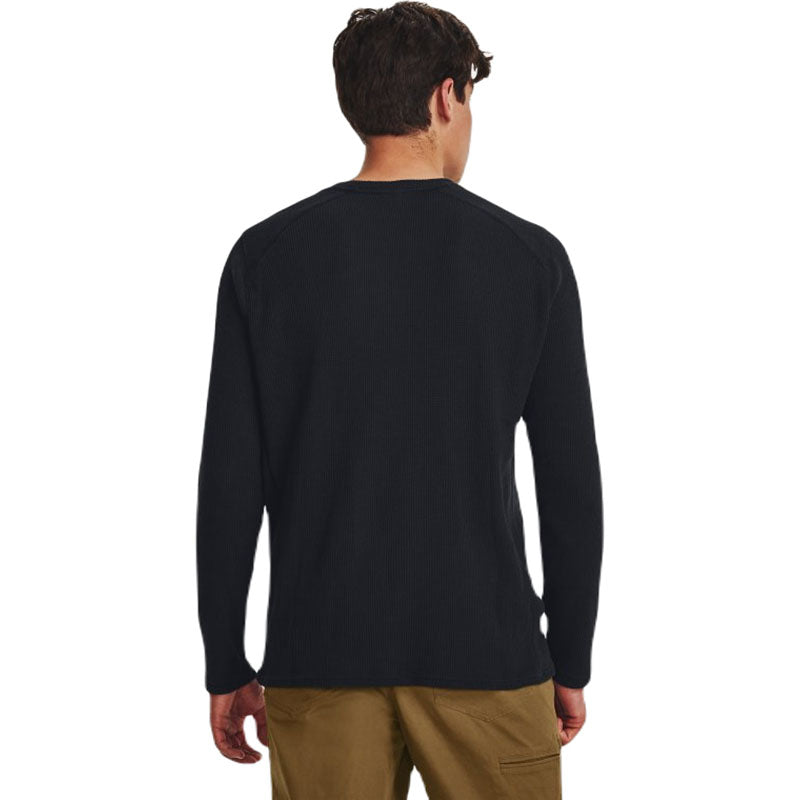 Under Armour Men's Black/Pitch Grey Waffle Max Crew