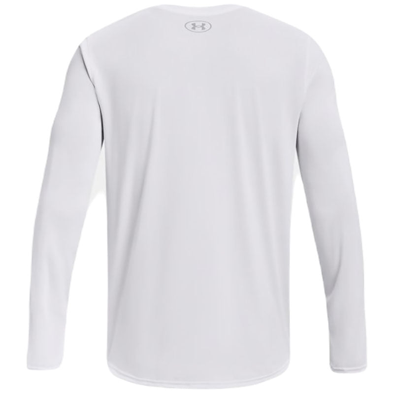 Under Armour Men's White/Mod Grey Team Tech Long Sleeve