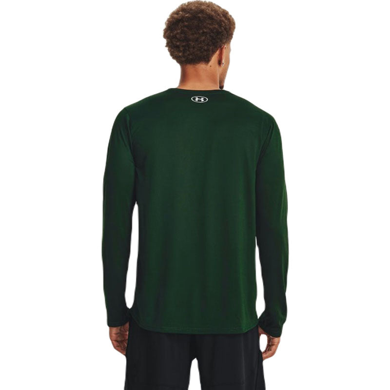 Under Armour Men's Forest Green/White Team Tech Long Sleeve