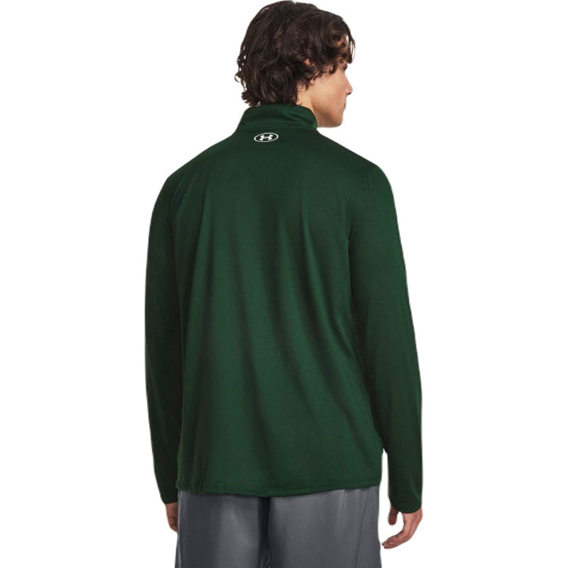 Under Armour Men's Forest Green/White Team Tech 1/4 Zip