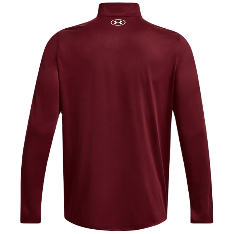 Under Armour Men's Cardinal/White Team Tech 1/4 Zip