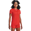 Under Armour Women's Dark Orange Team Tech Tee