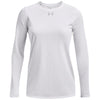 Under Armour Women's White/Mod Grey Team Tech Long Sleeve