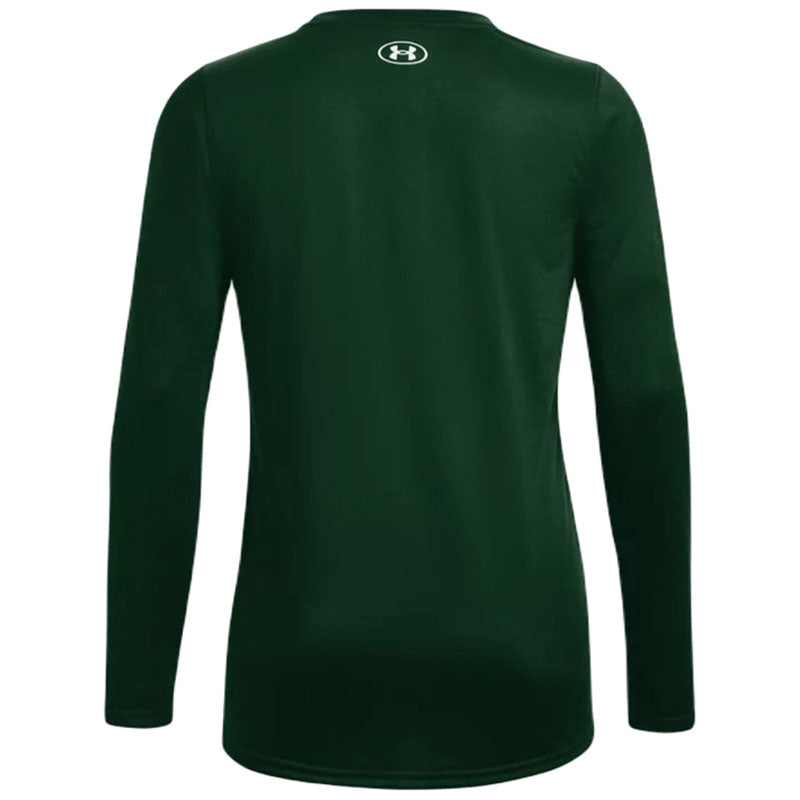 Under Armour Women's Forest Green/White Team Tech Long Sleeve