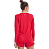 Under Armour Women's Red/White Team Tech Long Sleeve