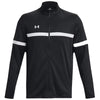 Under Armour Men's Black/White Team Knit Warm-Up Full Zip