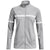 Under Armour Women's Mod Grey/White Team Knit Warm Up Full-Zip