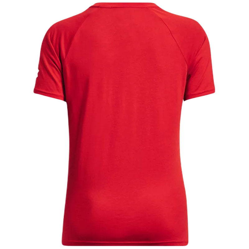 Under Armour Women's Red/White Athletics Short Sleeve